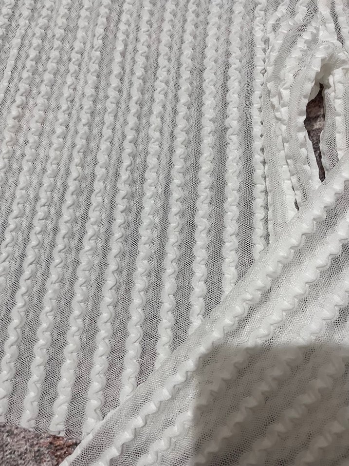 Beyaz Yüksek Yakalı Örgü Kadın bolero - Görsel 3