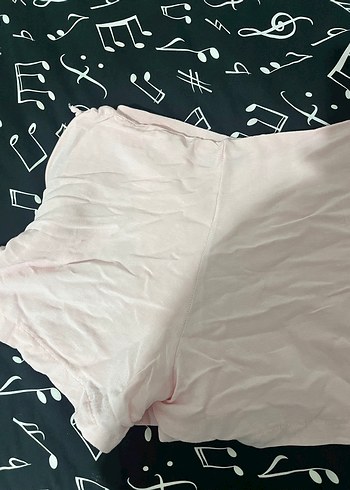 Düğmeli Pembe Mini Şort - Görsel 2