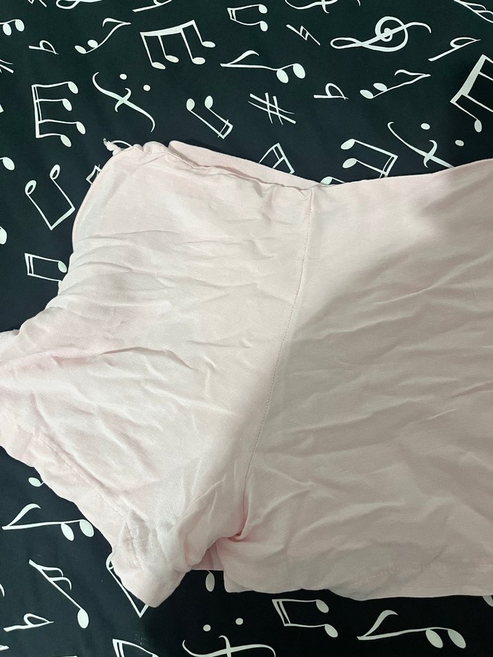 Düğmeli Pembe Mini Şort - Görsel 2