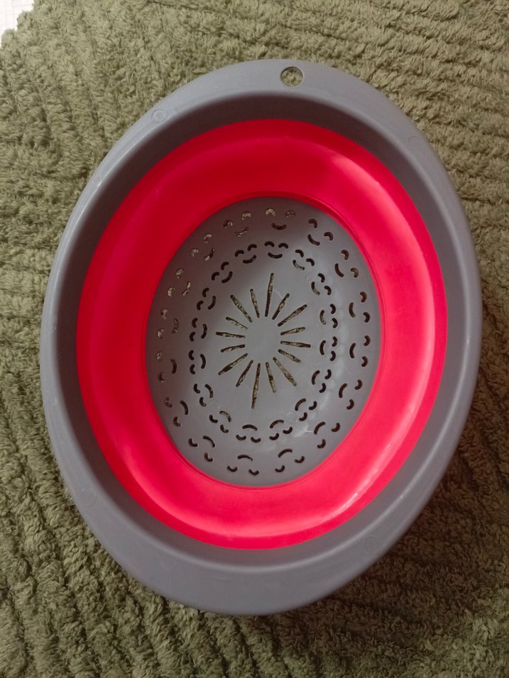 Kırmızı Katlanabilir Süzgeç - Görsel 3