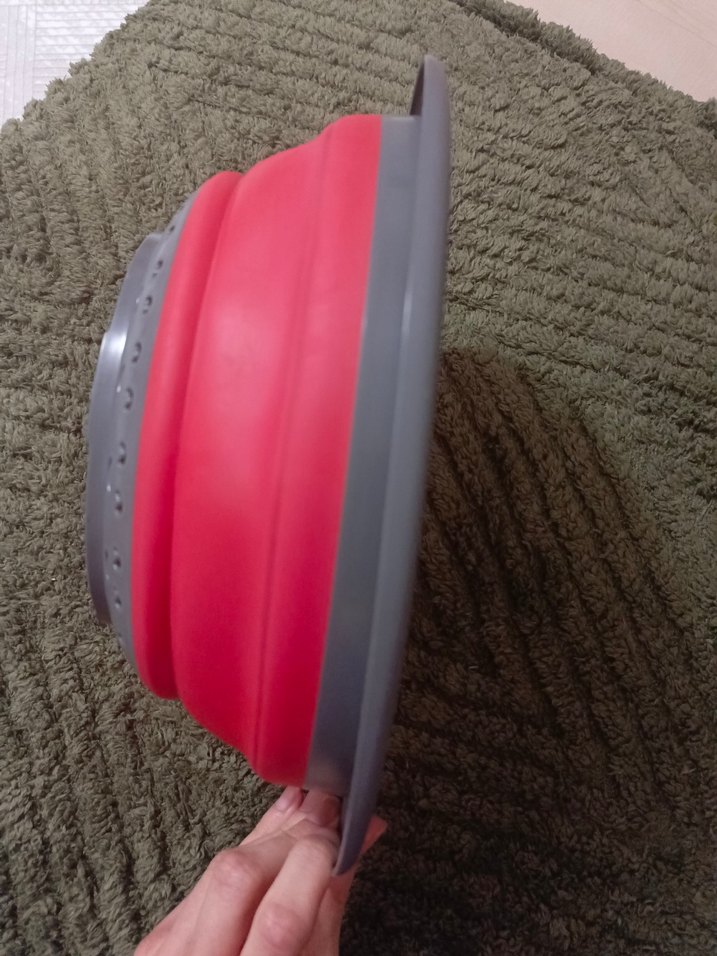 Kırmızı Katlanabilir Süzgeç - Görsel 5