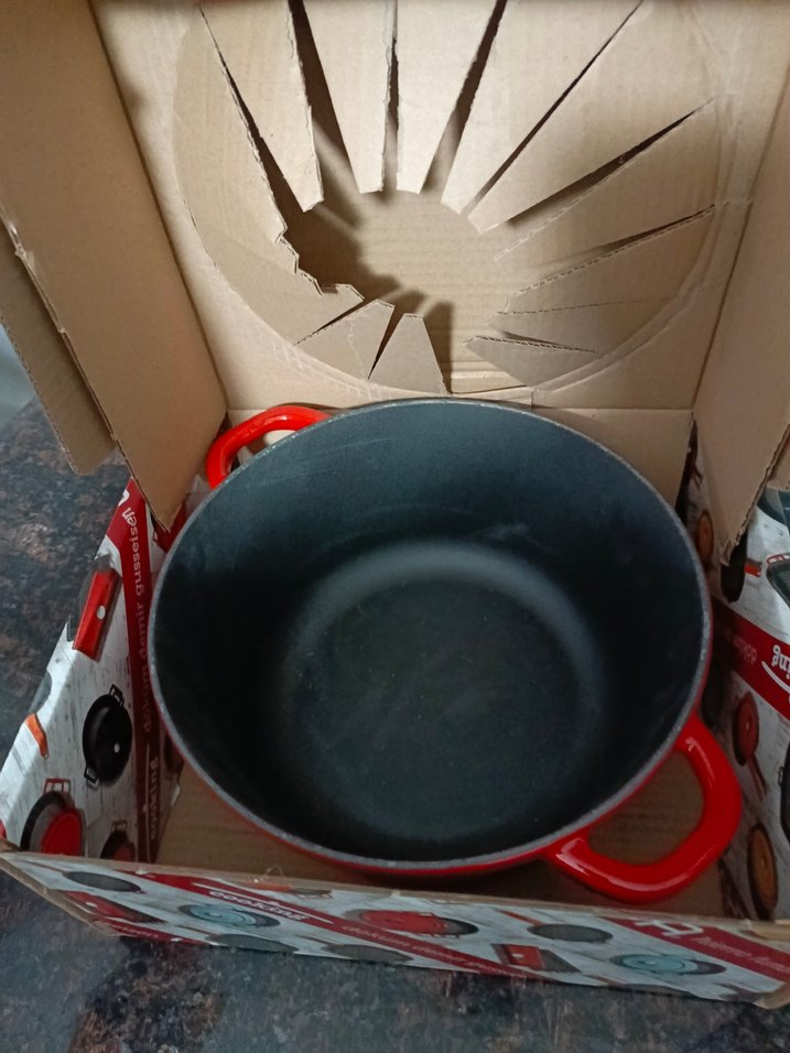 Lava Kırmızı Döküm Tencere - Görsel 3