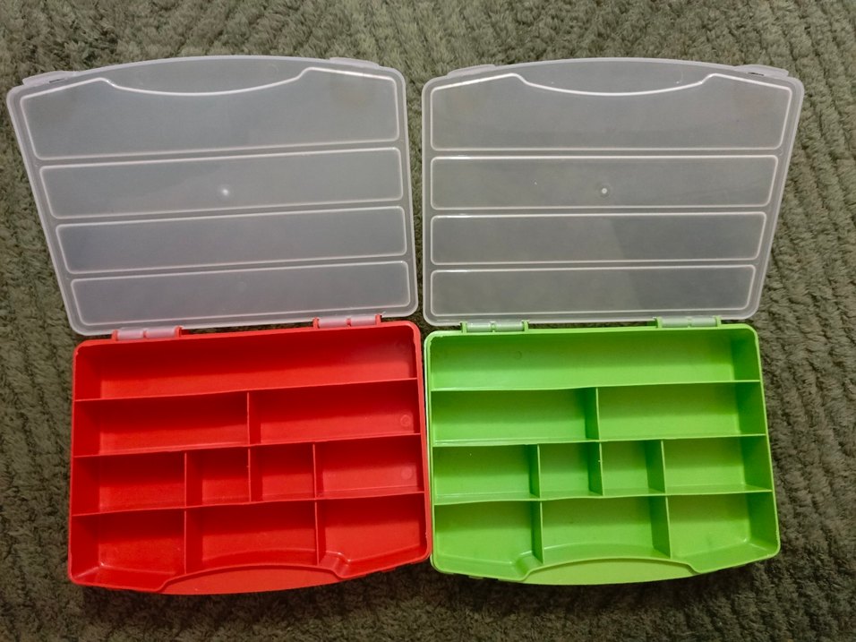 Çok Bölmeli Renkli Takı Organizer Kutusu 2 Adet - Görsel 3