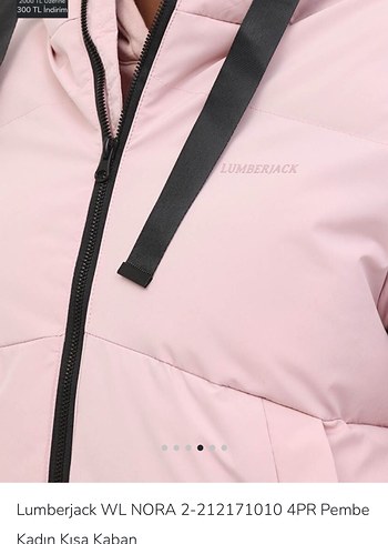 Lumberjack Kadın Kısa Pembe Kaban mont - Görsel 3