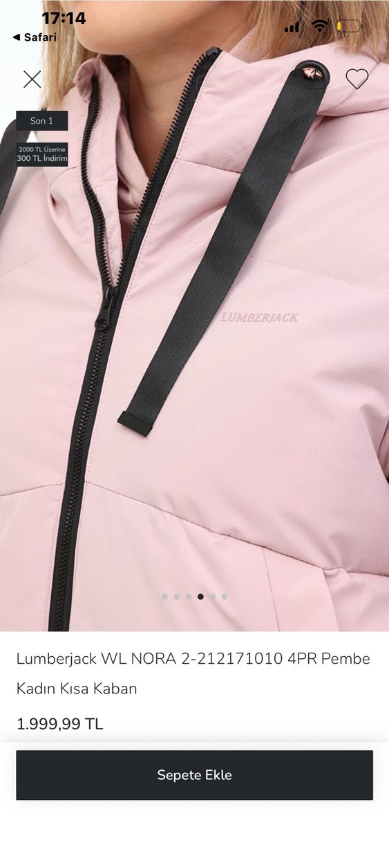 Lumberjack Kadın Kısa Pembe Kaban mont - Görsel 3