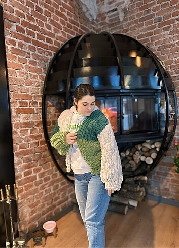 Alize puffy hırka 