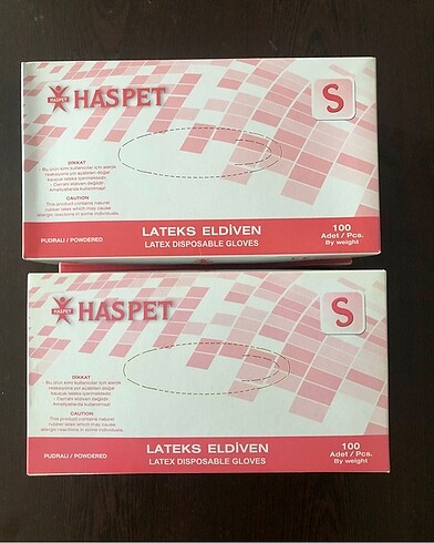 2 paket lateks eldiven S beden