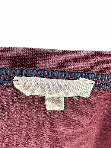 m Beden bordo Renk Koton T-shirt %70 İndirimli.