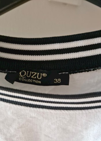 Kadın Beyaz Keten Uzun Kollu Bluz - Görsel 2