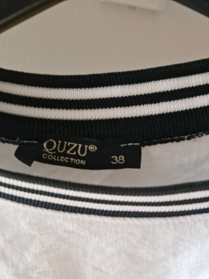 Kadın Beyaz Keten Uzun Kollu Bluz - Görsel 2