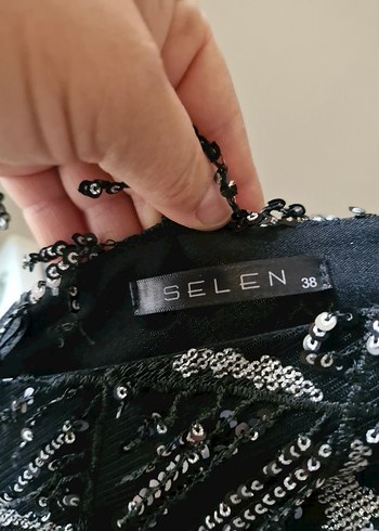 Desenli Uzun İnce Askılı Hamile Bluzu - Görsel 5