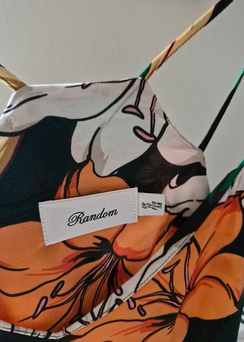 Desenli Uzun İnce Askılı Hamile Bluzu - Görsel 2