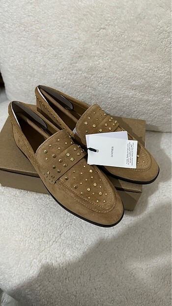 40 Beden Mango loafer ayakkabı