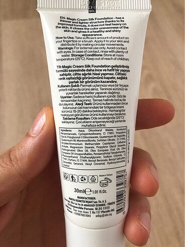 Diğer Dr. Clinic MAGIC CREAM SILK FOUNDATION Ultra Hafif Renk Dengeli