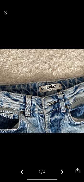 xs Beden mavi Renk Addax jeans