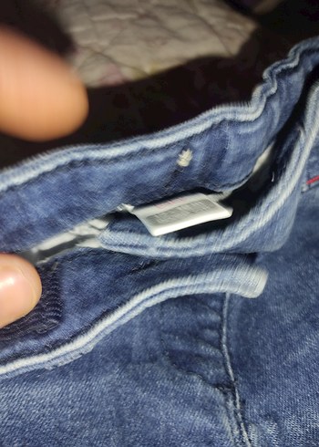 18-24 Ay Beden Renkli Mavi Kız Kot Pantolonları