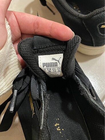 38 Beden siyah Renk puma spor ayakkabı