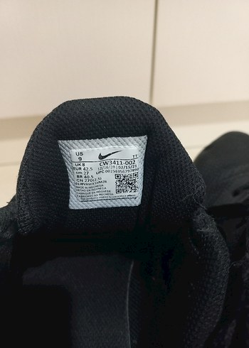 42.5 Beden siyah Renk Nike Siyah Erkek Koşu ve Antrenman Ayakkabısı
