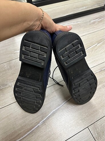 39 Beden Yaya Hotiç Lacivert Deri Loafer