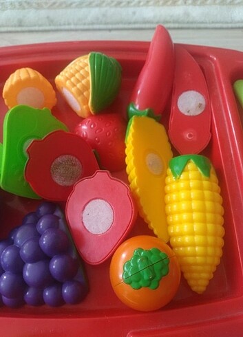  Beden Renk Bölünebilir oyuncak meyve ve sebze 