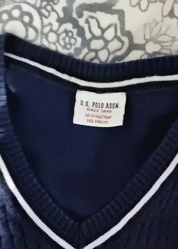 U. S. POLO ASSN LACİVERT ERKEK ÇOCUK V YAKA KAZAK - Görsel 3