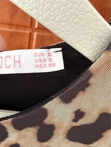 s Beden kahverengi Renk Leopar elbise
