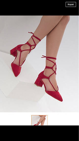 Zara Kırmızı süet ayakkabı