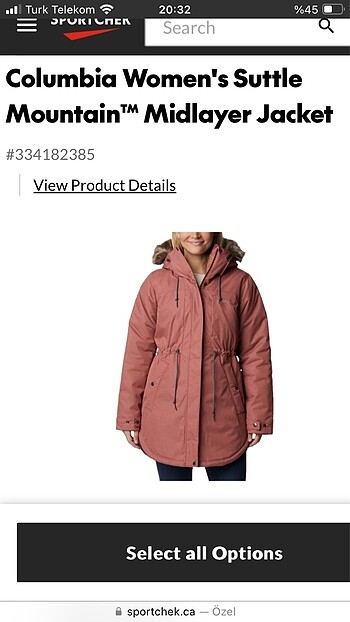 Orjinal Columbia mont