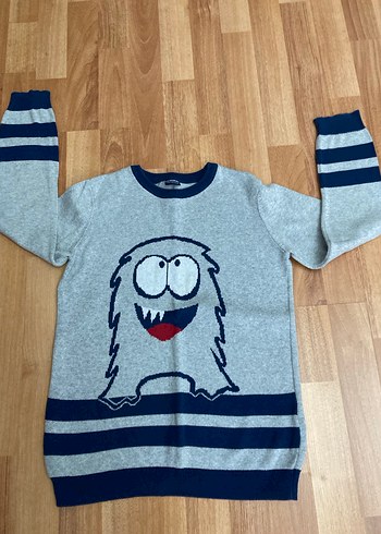 Gri Baskılı Erkek Çocuk Sweatshirt - Görsel 2