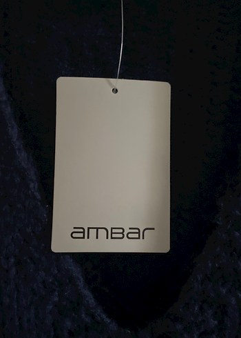 Lacivert V Yaka Örgü Kadın Süveter - Görsel 2