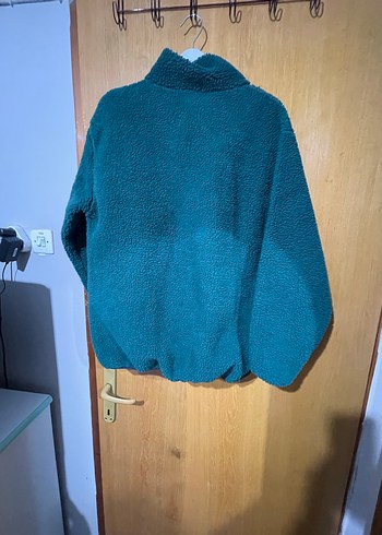 Diğer Düğmeli Turkuaz kadın Polar Sweatshirt