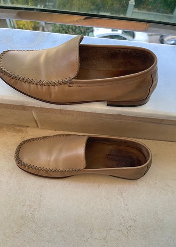 Bej deri kösele  Erkek Espadril Ayakkabı 43 numara - Görsel 2