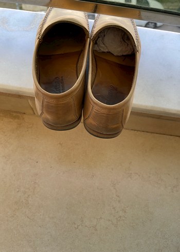 Bej deri kösele  Erkek Espadril Ayakkabı 43 numara - Görsel 3