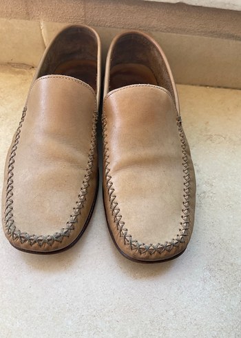 Bej deri kösele  Erkek Espadril Ayakkabı 43 numara - Görsel 4