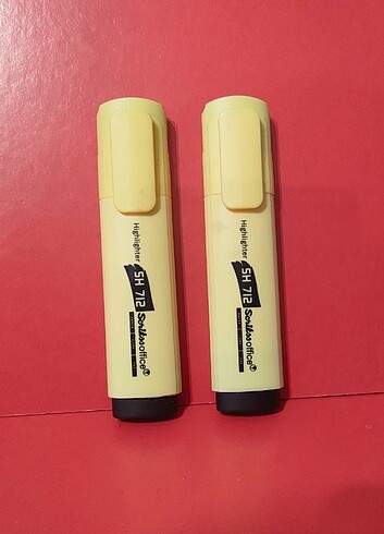 Scrikss Sarı Pastel Renk Fosforlu Kalem ( 2 adet )