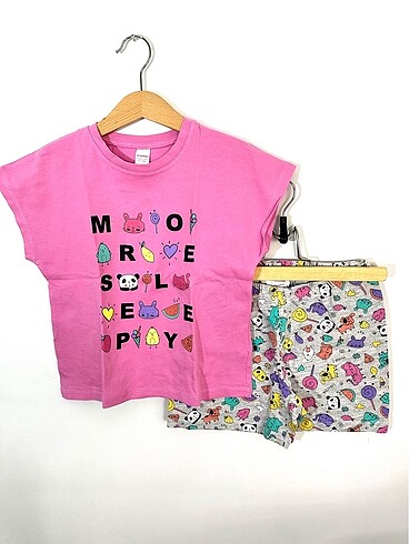 LCW Kız Çocuk Şortlu Takım Pijama