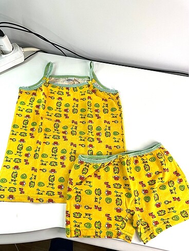 Gümüş Kız Çocuk Atlet Boxer Takım - Görsel 2