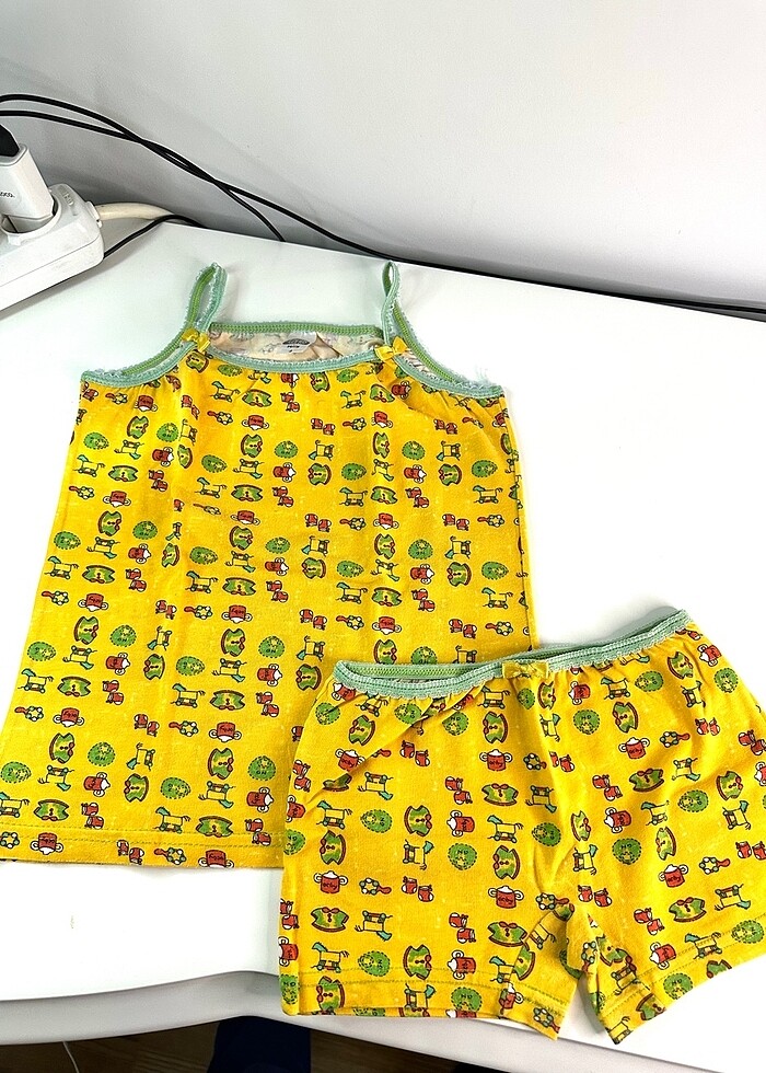 Gümüş Kız Çocuk Atlet Boxer Takım - Görsel 2