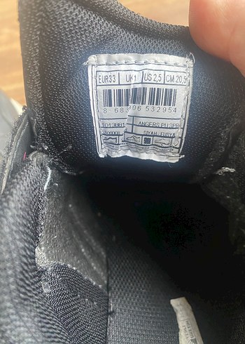 Kinetix Kız Çocuk Siyah Günlük Spor Ayakkabı - Görsel 4