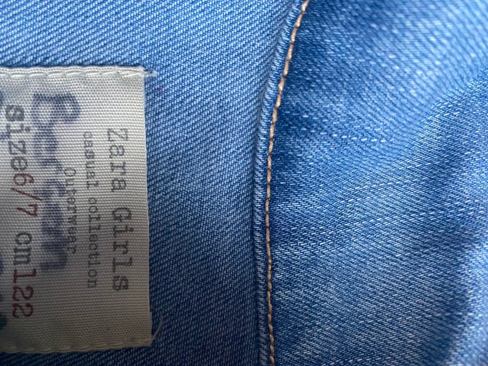 Mavi Düğmeli Kadın Jean Ceket - Görsel 3