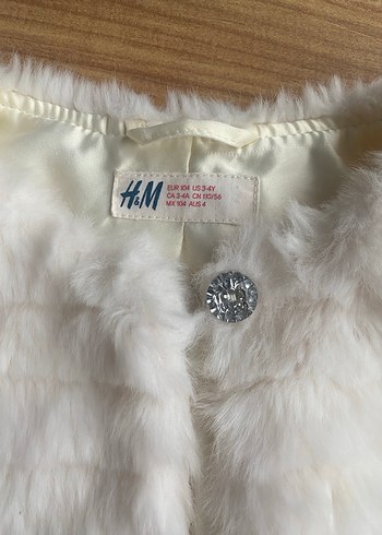 Kız Çocuk Beyaz Kürklü Bolero - Görsel 3