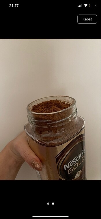 Beden siyah Renk Nescafe gold