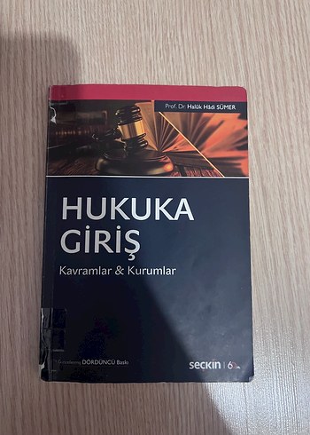 Haluk hadi sümer Hukuka Giriş Kavramlar & Kurumlar Kitabı