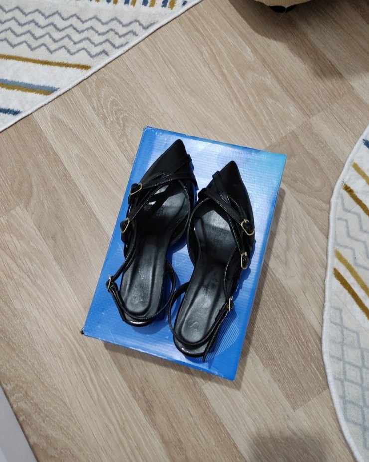 Kadın hafif topuklu ayakkabı - Görsel 2