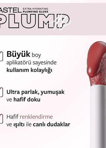 Pastel Plumping Gloss rosewood 212 - Görsel 3