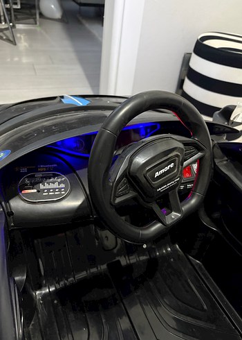 Siyah Mavi Elektrikli Çocuk Araba - Görsel 2