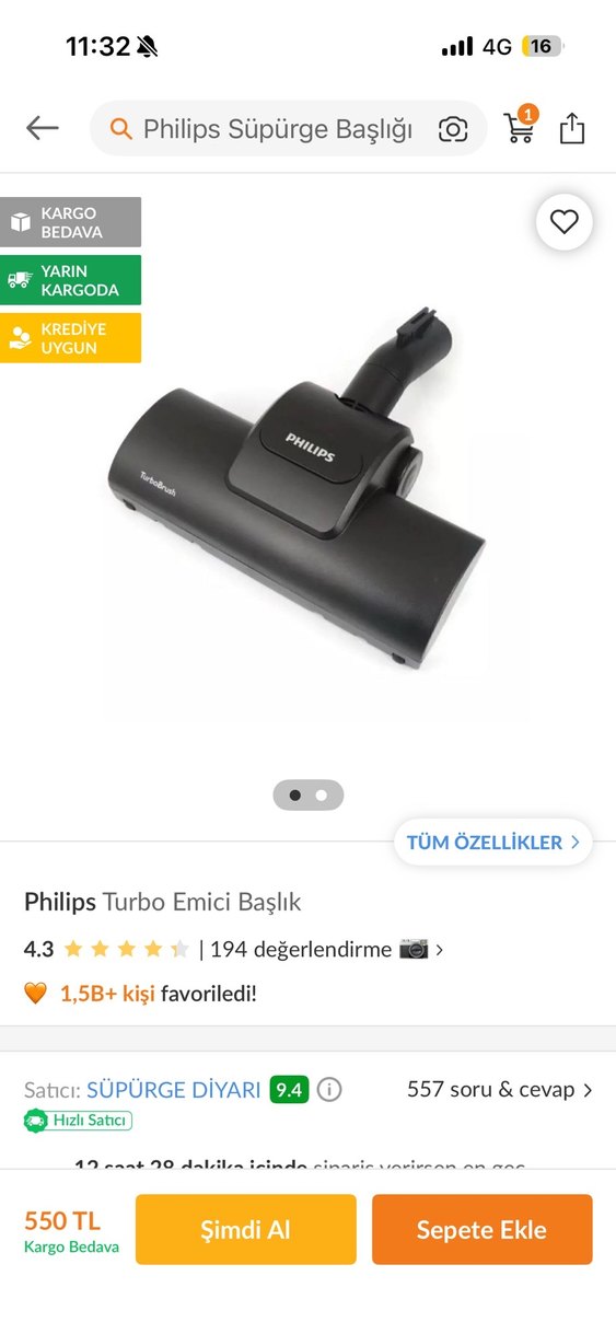 Philips Siyah Vakum Aparatları Seti - Görsel 2