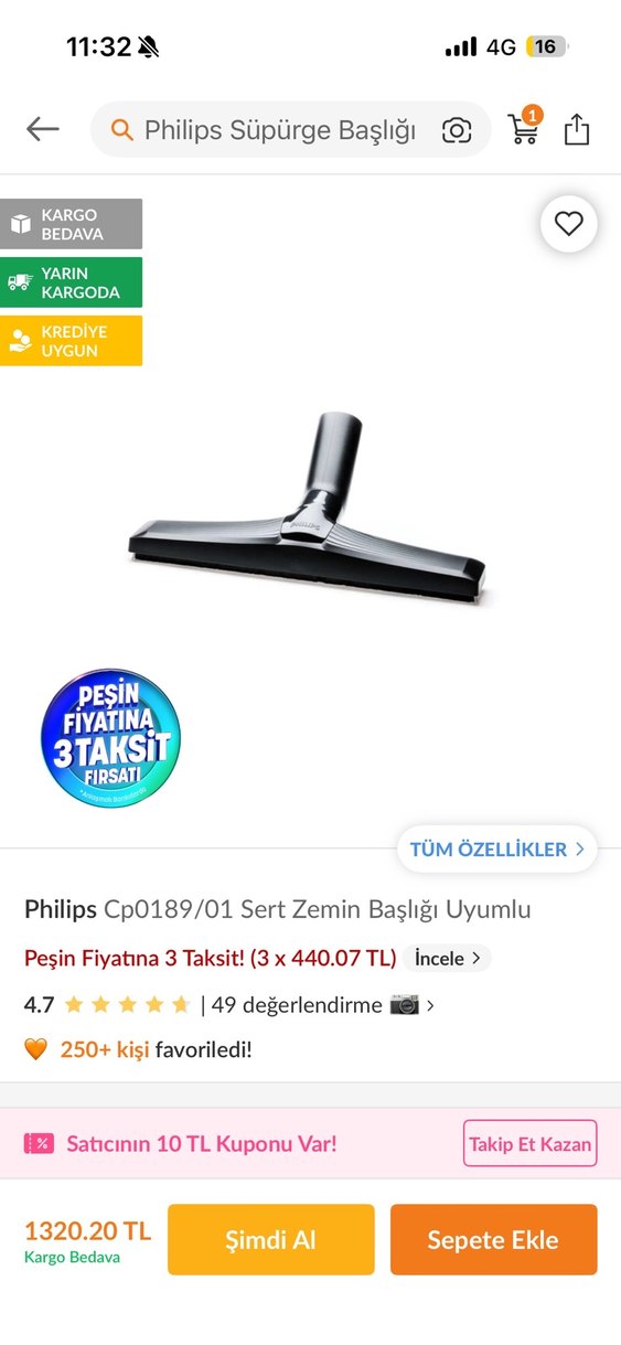 Philips Siyah Vakum Aparatları Seti - Görsel 3
