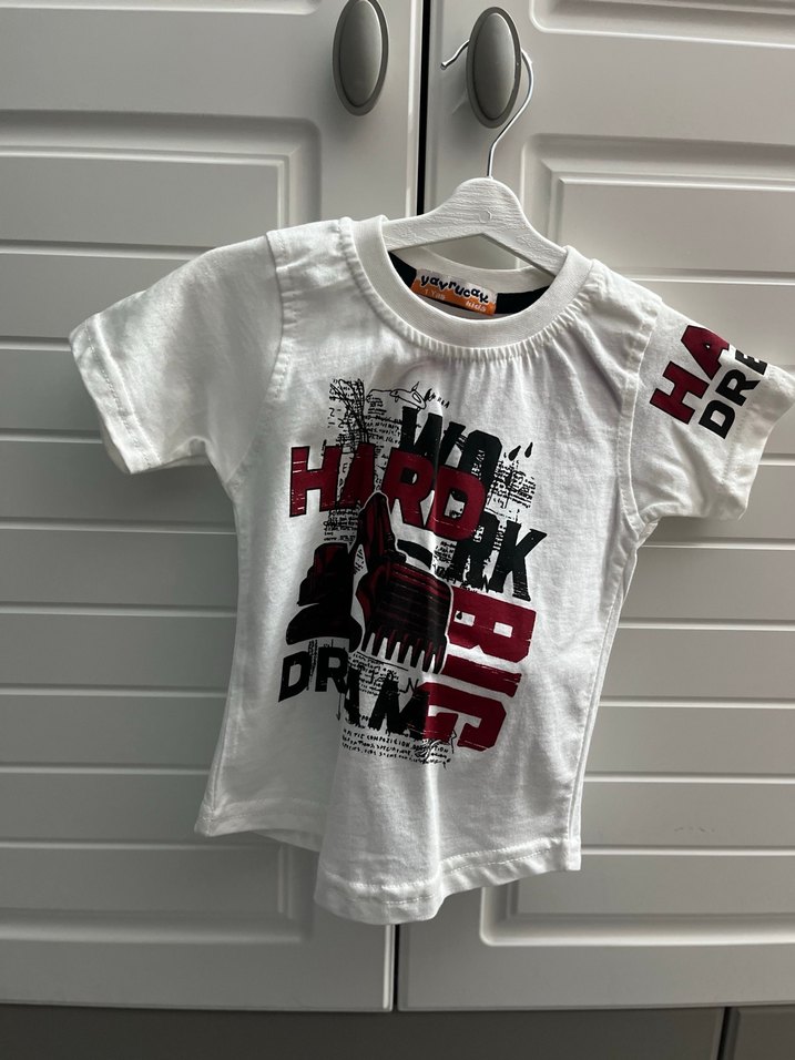 Erkek Bebek Kırmızı Kot 3'lü Takım - Görsel 3