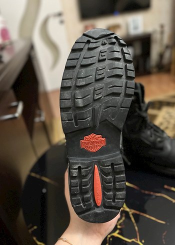 Erkek Siyah Deri Biker Botlar - Görsel 4